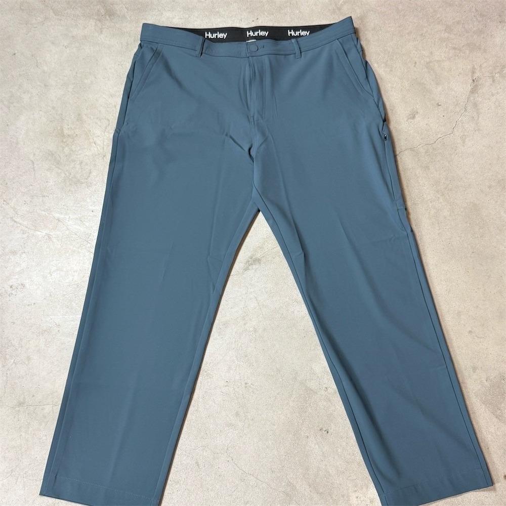 Hurley Pants Mens 40x30 Slate Blue Hybrid Tech Performance Golf Active Stretch‎